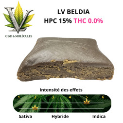 LV PREMIUM - HASH LVBELDIA HPC 15% THC 0.0% - La Vapoteria