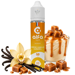 ALFALIQUID - CREME VANILLE CARAMEL 50ml - La Vapoteria