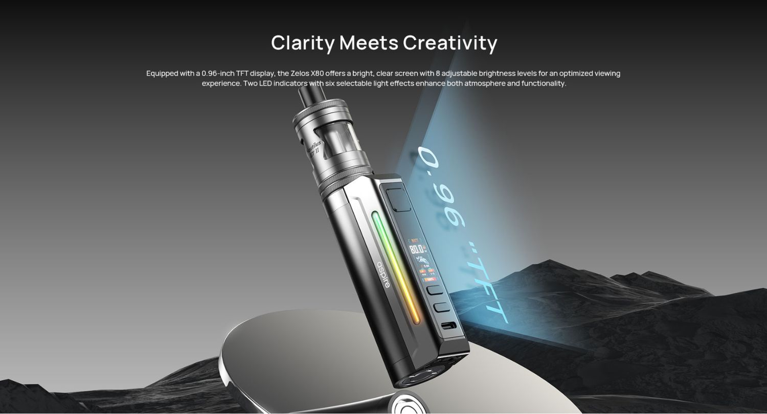 Aspire - Zelos X80 Ecran - La Vapoteria