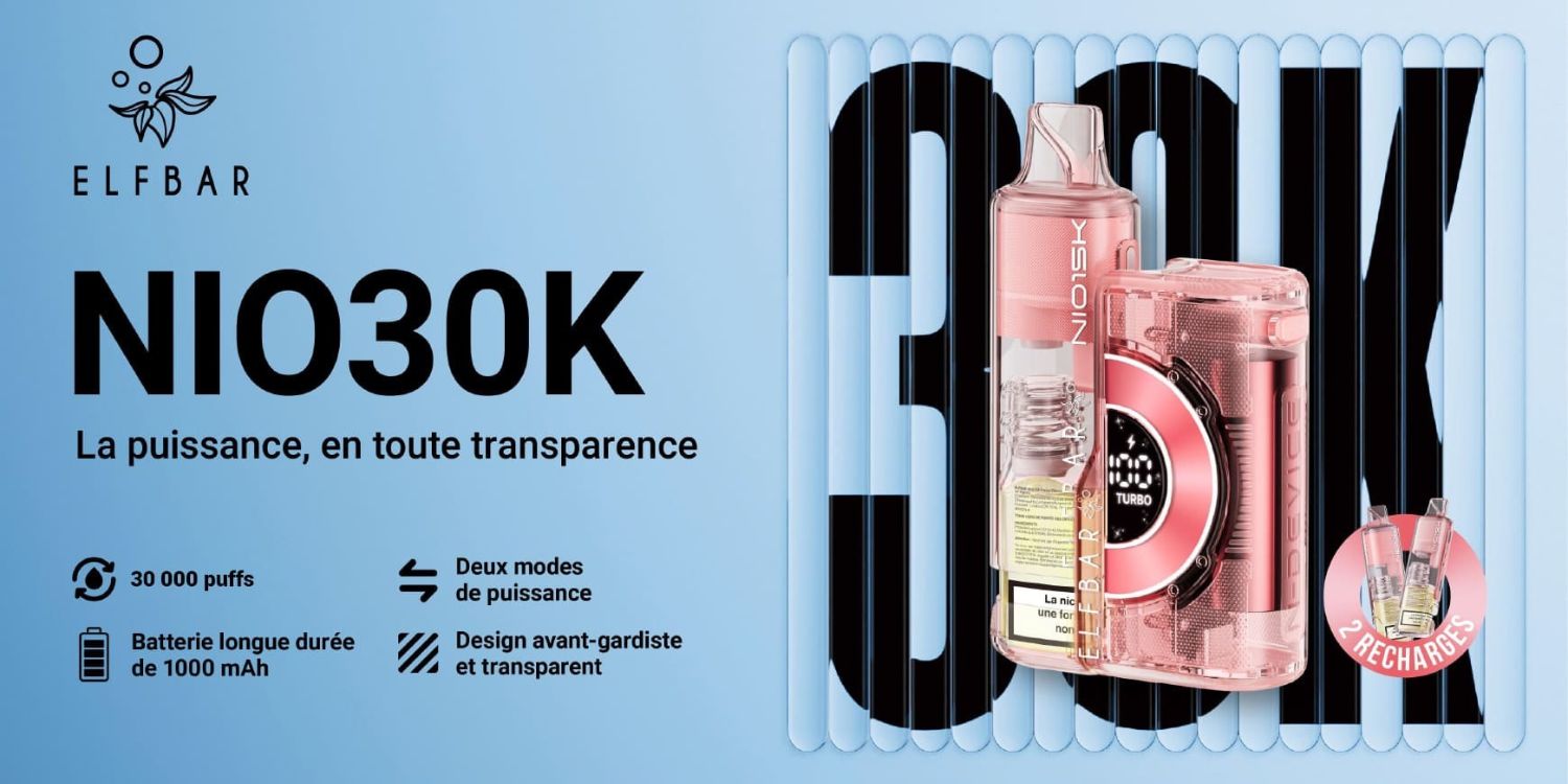 Elfbar - NIO 30K - Presentation - La Vapoteria