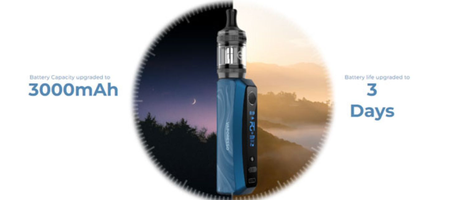 Vaporesso GTX One Pro Autonomie - La Vapoteria