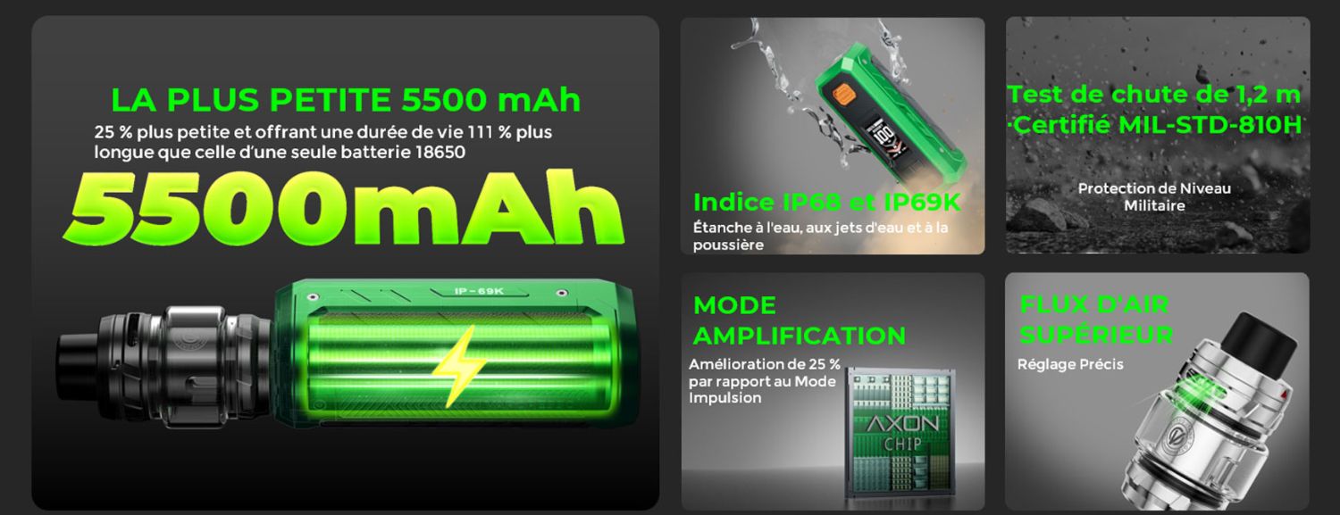Vaporesso - Armour Ultra 100W - Specifications
