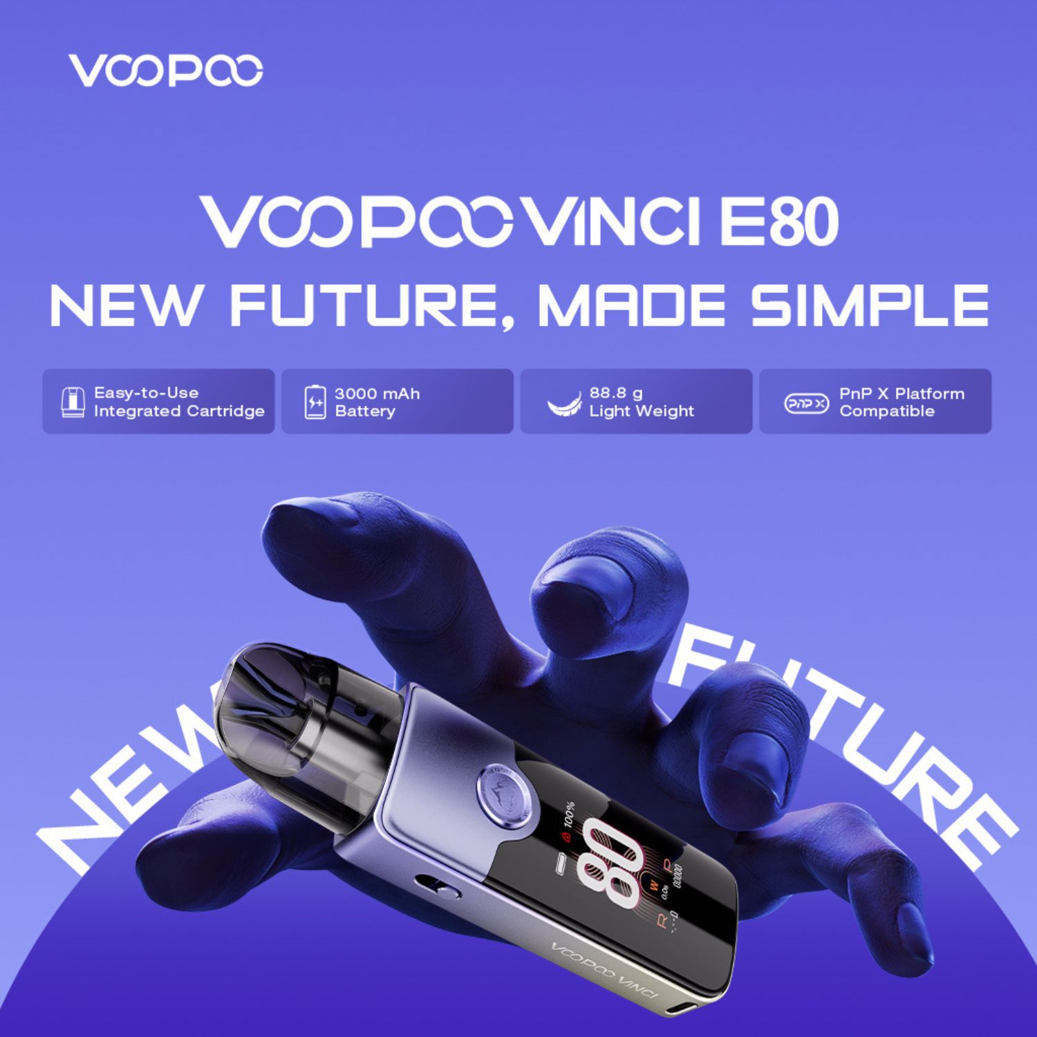 Voopoo - Kit E80 - Presentation - La Vapoteria